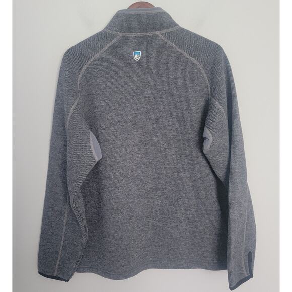 Kuhl 1/4 Zip ThermoKore Mens M Wool Blend Fleece Pullover Gray - Picture 2 of 14